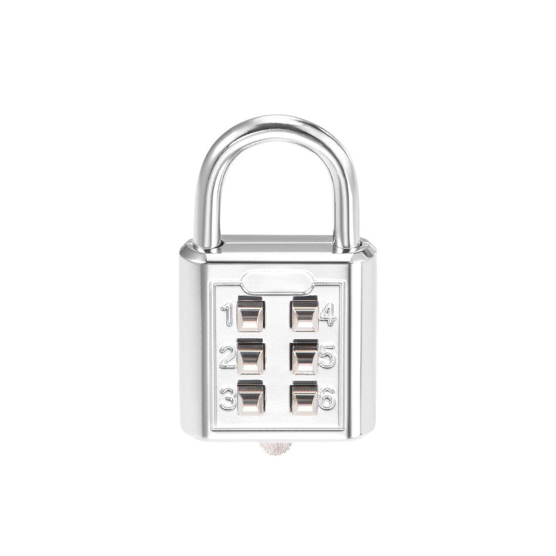 Sourcing Map Cadenas à code 3 chiffres argent anse 4mm