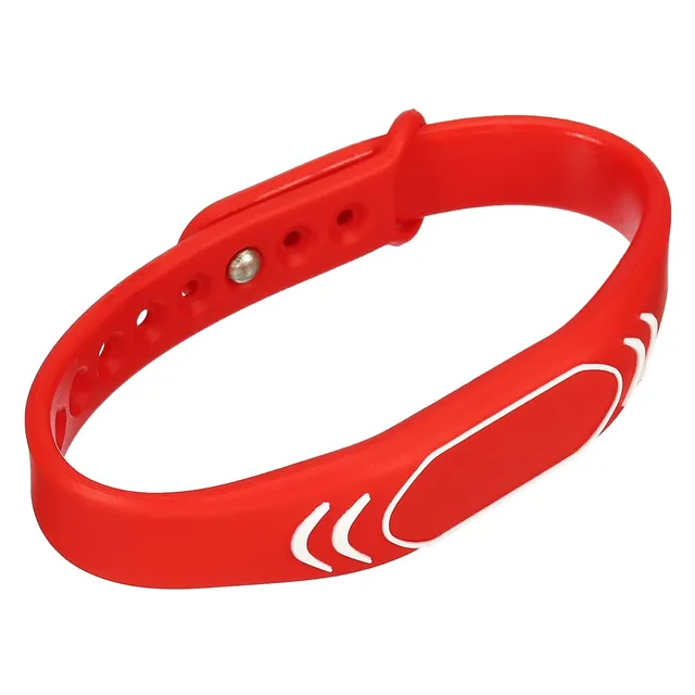 Sourcing Map bracelet RFID silicone rouge 13,56 MHz