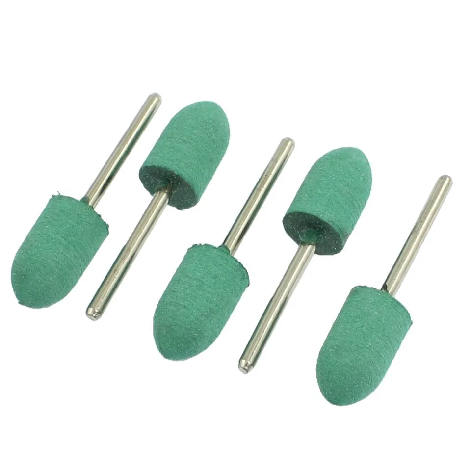 Sourcingmap Meule Tige Caoutchouc 12x20mm Conique Vert 5 pcs
