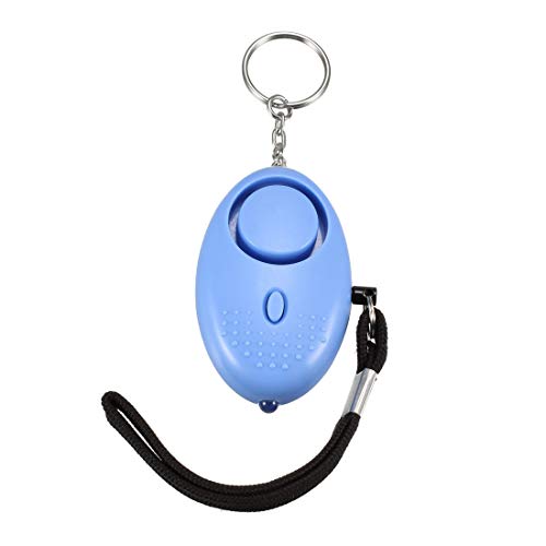 Sourcing Map Alarme personnelle porte-clés LED 130dB bleu clair lot 3