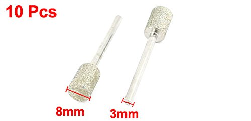 sourcingmap Industrial Point Diamant Meulage Tete 8mm Lot 10