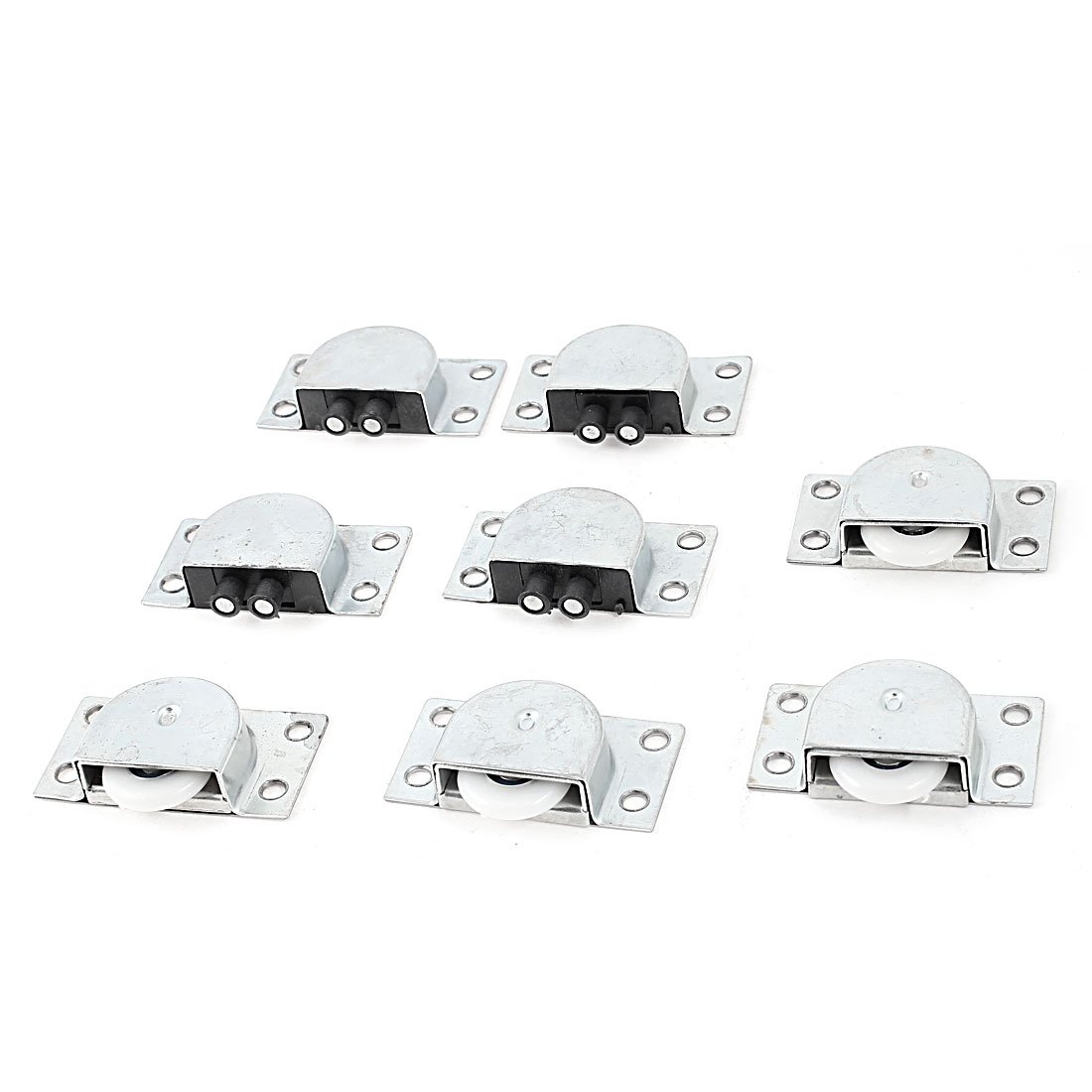 Sourcing Map Roulettes porte coulissante 23 mm 4 paires