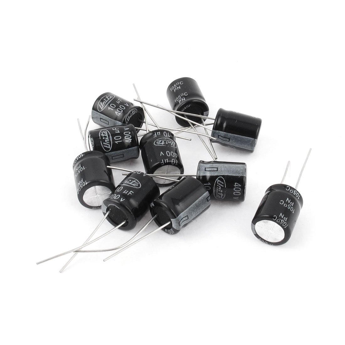 sourcing map 10uF 400V condensateur radial 10 pièces 10x13mm