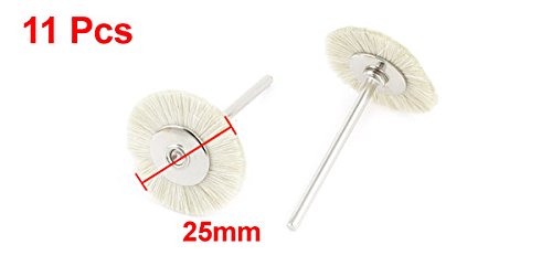SOURCINGMAP Industrial Roue Polissage 25mm Blanc Lot 11