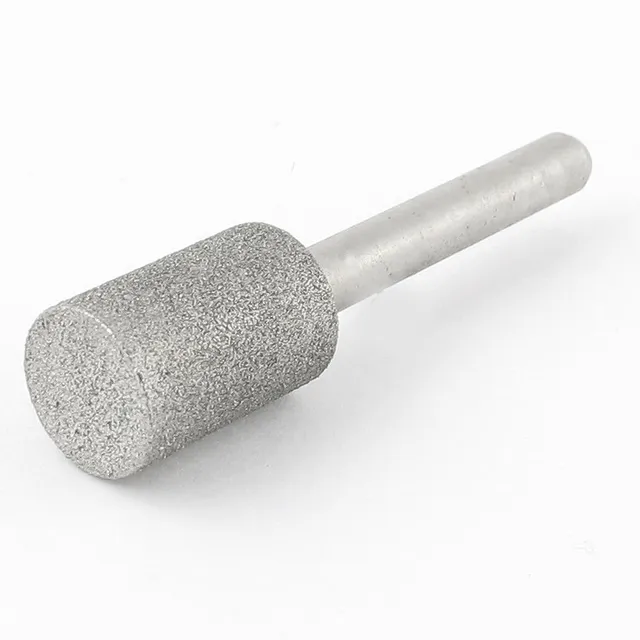 sourcing map pointe montée diamant cylindrique 6x18 mm