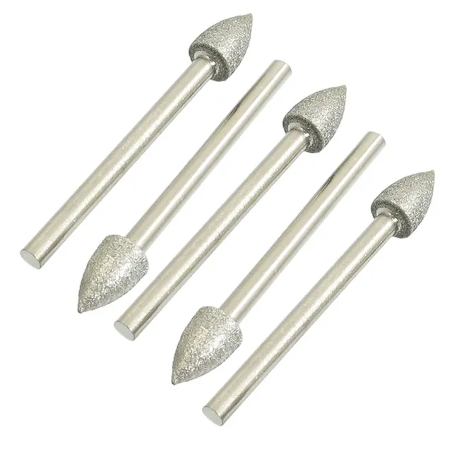 Sourcingmap Fraise Carbure Conique 6mm Lime Rotative 5 pcs Tige 3mm