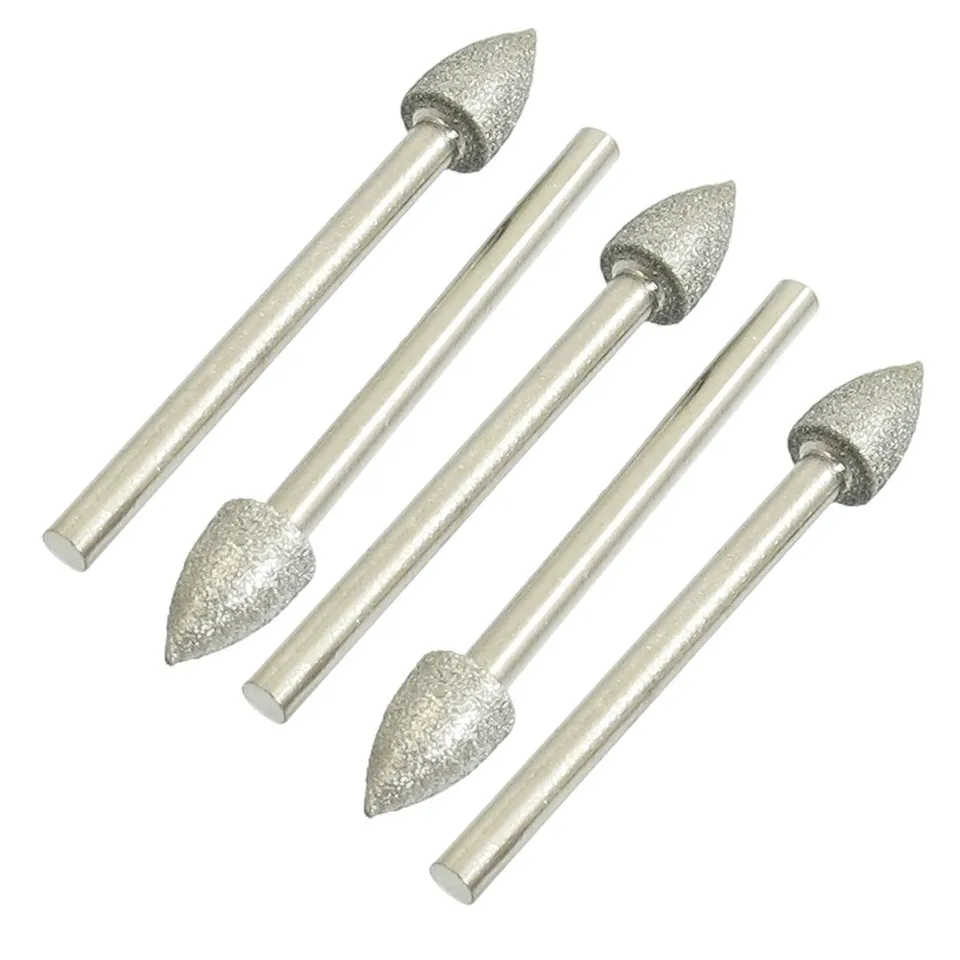 Sourcingmap Fraise Carbure Conique 6mm Lime Rotative 5 pcs Tige 3mm