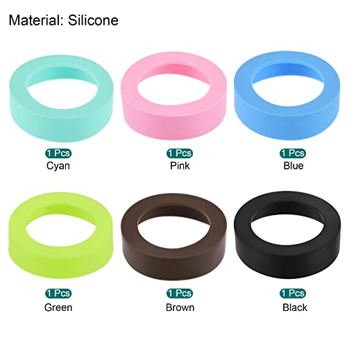 Sourcing Map Home Protège-bouteille Silicone 62mm 6 Couleurs Lot 6