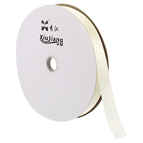 sourcing map ruban satin 20mmx91,4m blanc céramique