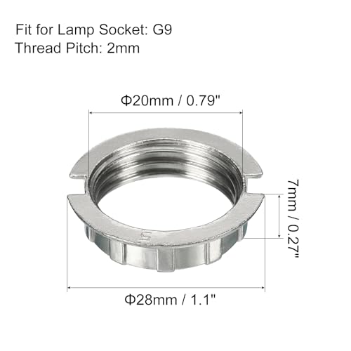 Sourcingmap Industrial anneau douille G9 M20 abat-jour 4pcs blanc