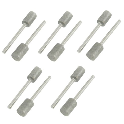 sourcingmap pointe diamant cylindrique 8mm queue 3mm lot 10