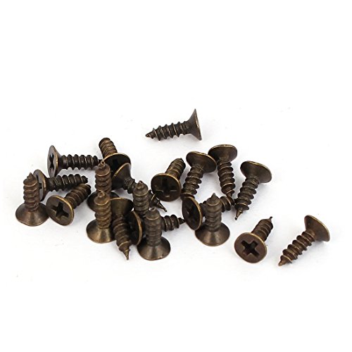 Sourcingmap Office porte-étiquette métal bronze lot 10 80mm
