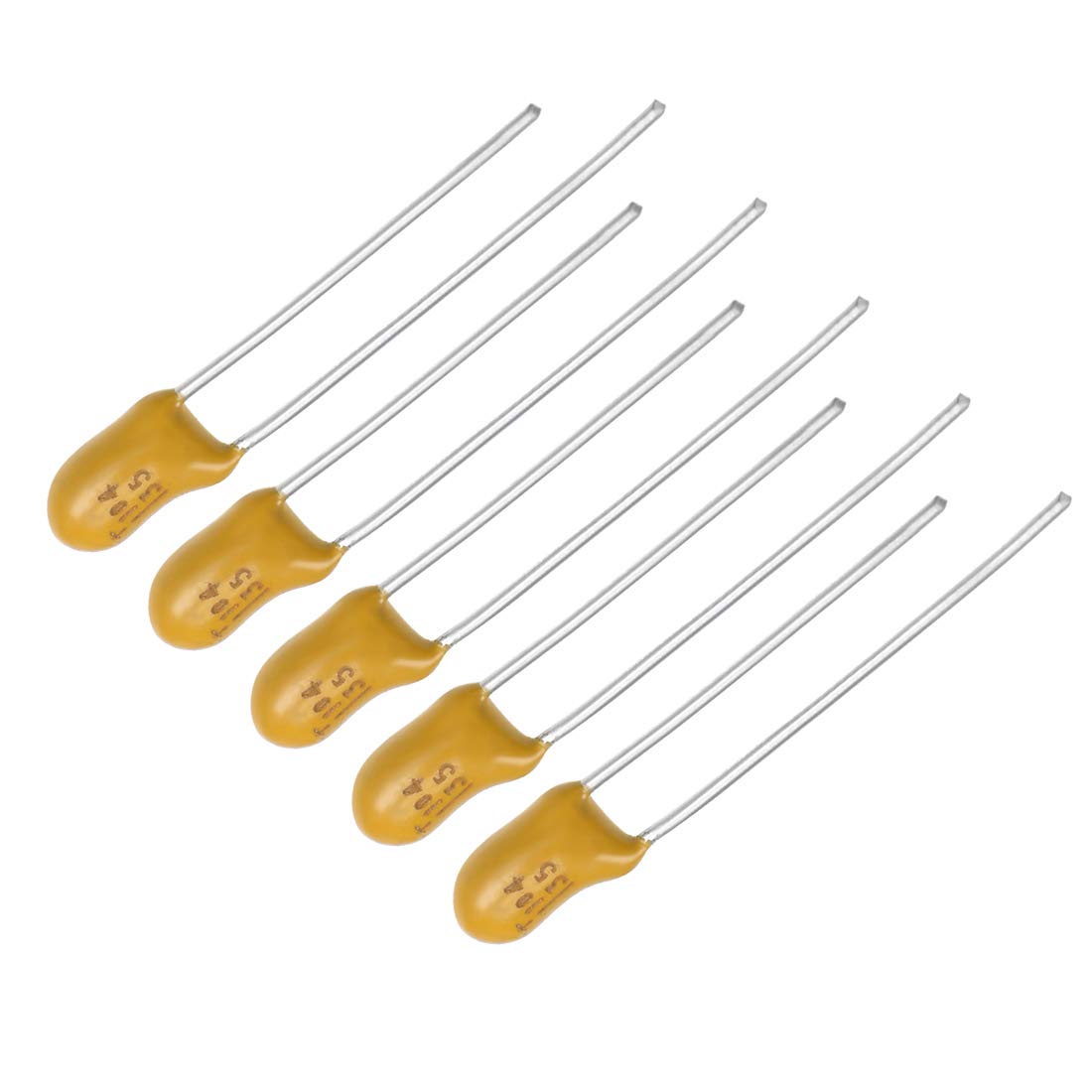 Sourcing Map 0.1uF 35V condensateur tantale radial 5 pcs