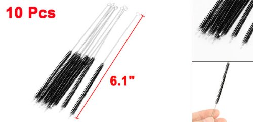 sourcing map Brosse Nylon Tube à Essai 4,5mm x10