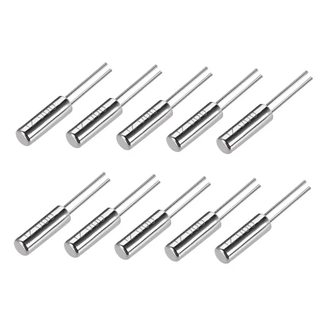 sourcing map quartz oscillateur 12MHz 2x6mm cylindrique 10 pcs