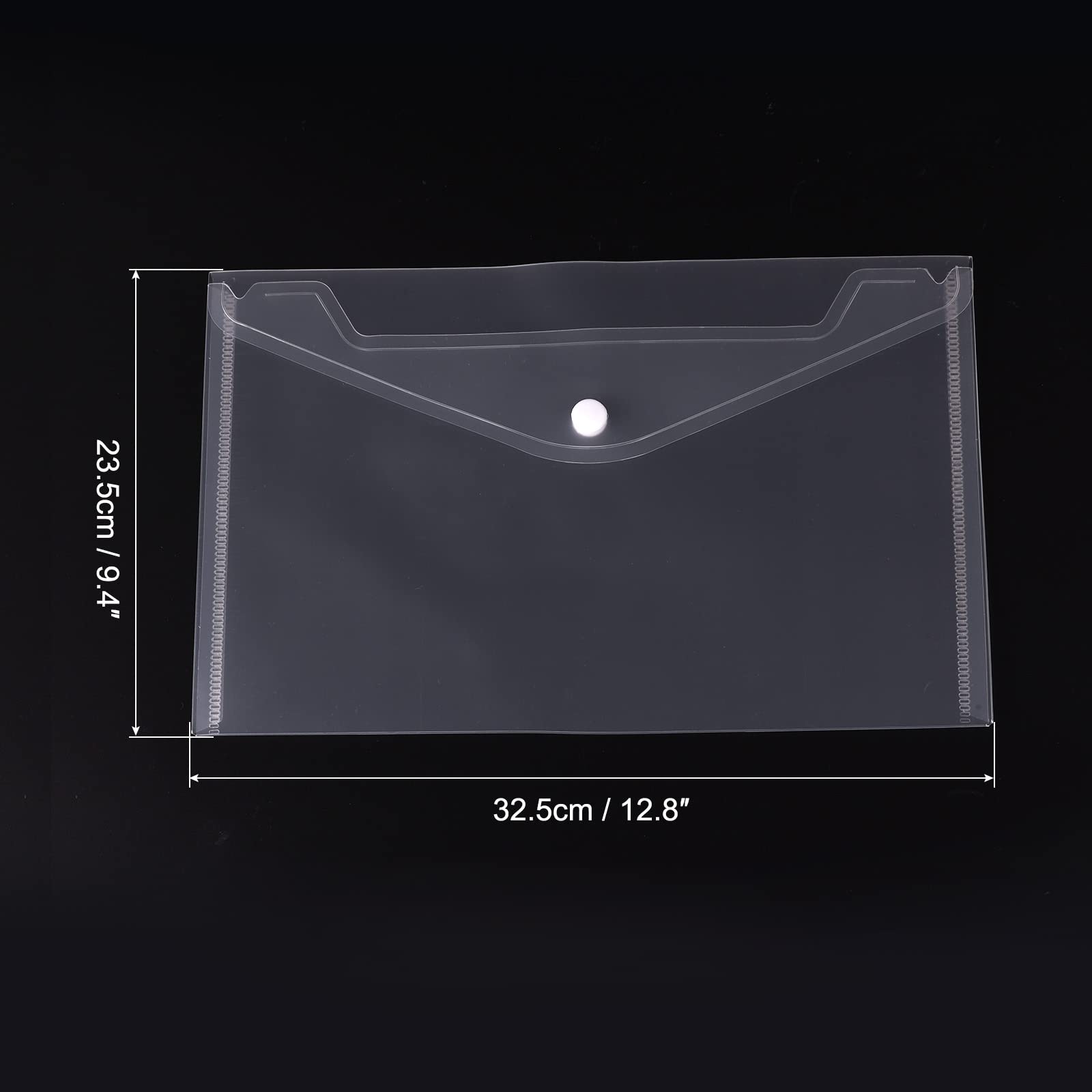 sourcing map pochette A4 bouton pression mate lot de 12