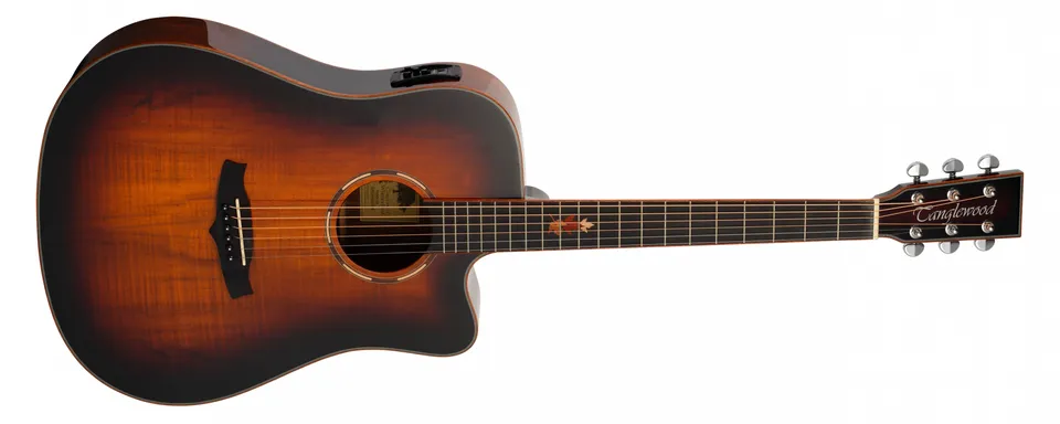 Tanglewood Winterleaf Exotic TWX5CE Koa guitare électro