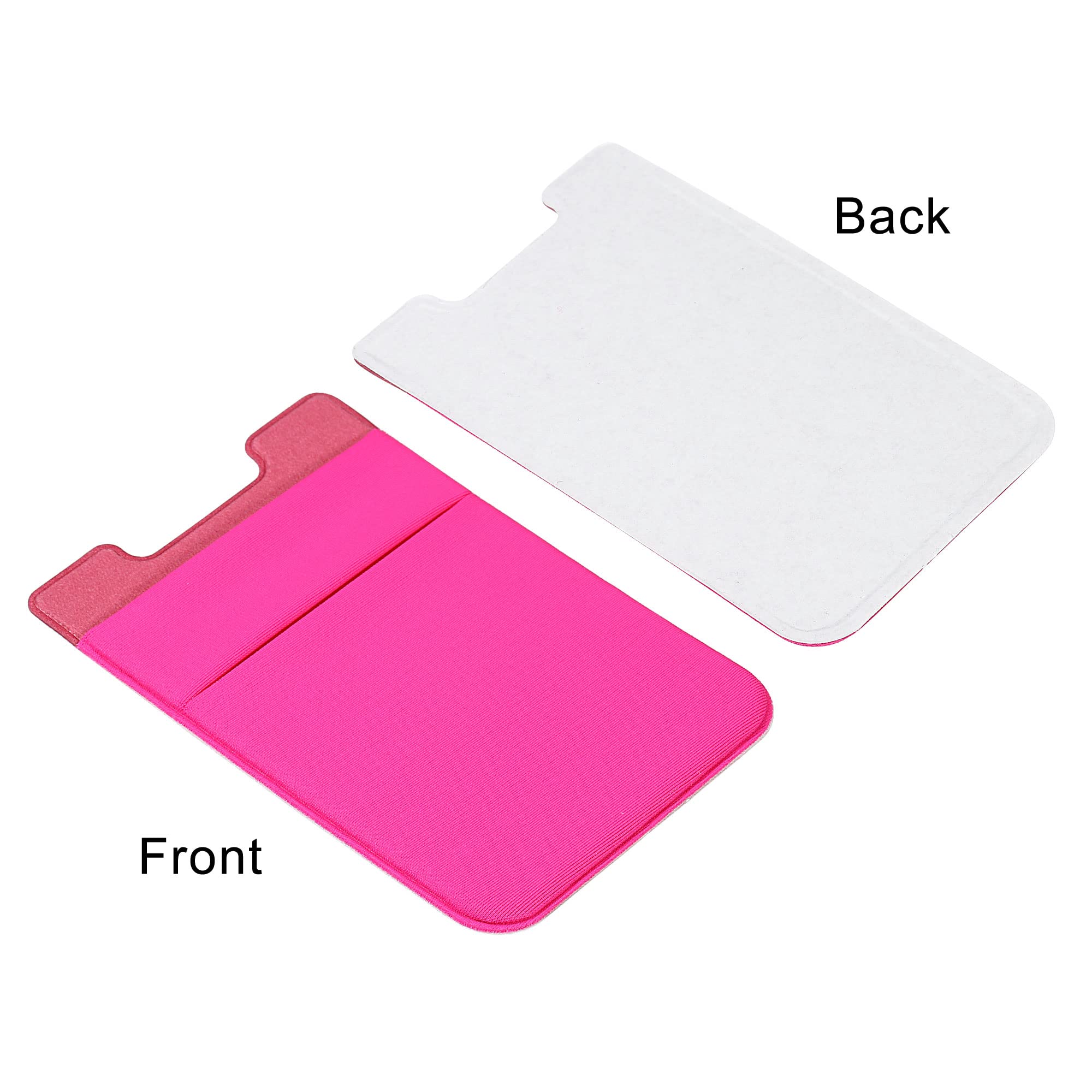 Sourcing Map Electronics Porte-Carte Téléphone Adhésif Rose x2 Spandex
