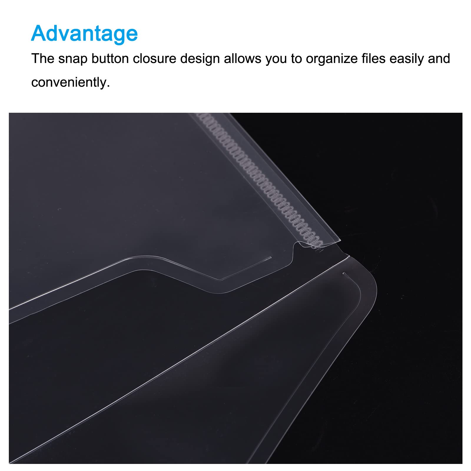Sourcingmap enveloppe A5 bouton transparente lot de 12