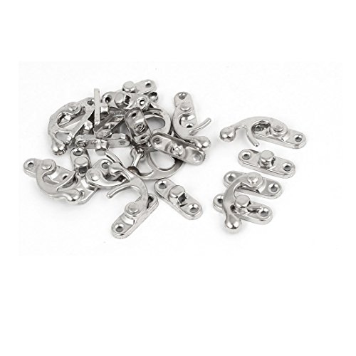 Sourcingmap Home moraillon serrure coffret argent lot 10 métal