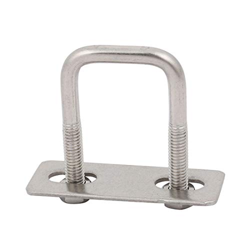 SOURCINGMAP Boulon U inox M6 50mm lot de 4 + plaques