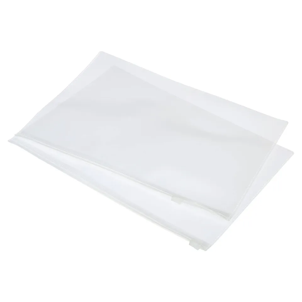 sourcing map pochette zippée A5 blanche lot 5 imperméable