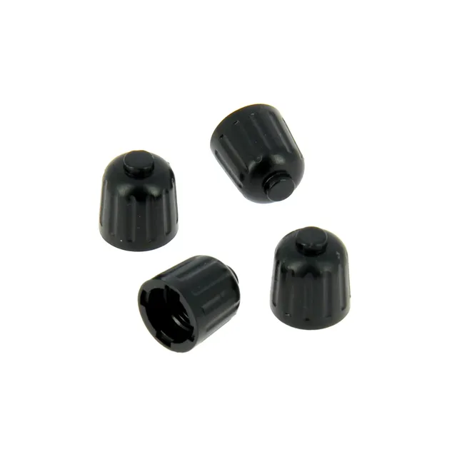 Precision Steel bouchon valve pneu auto noir 4 pcs