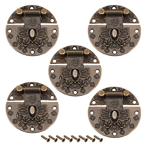 Sourcingmap Fermoir Boîte Bois 40mm Lot 5 Bronzé