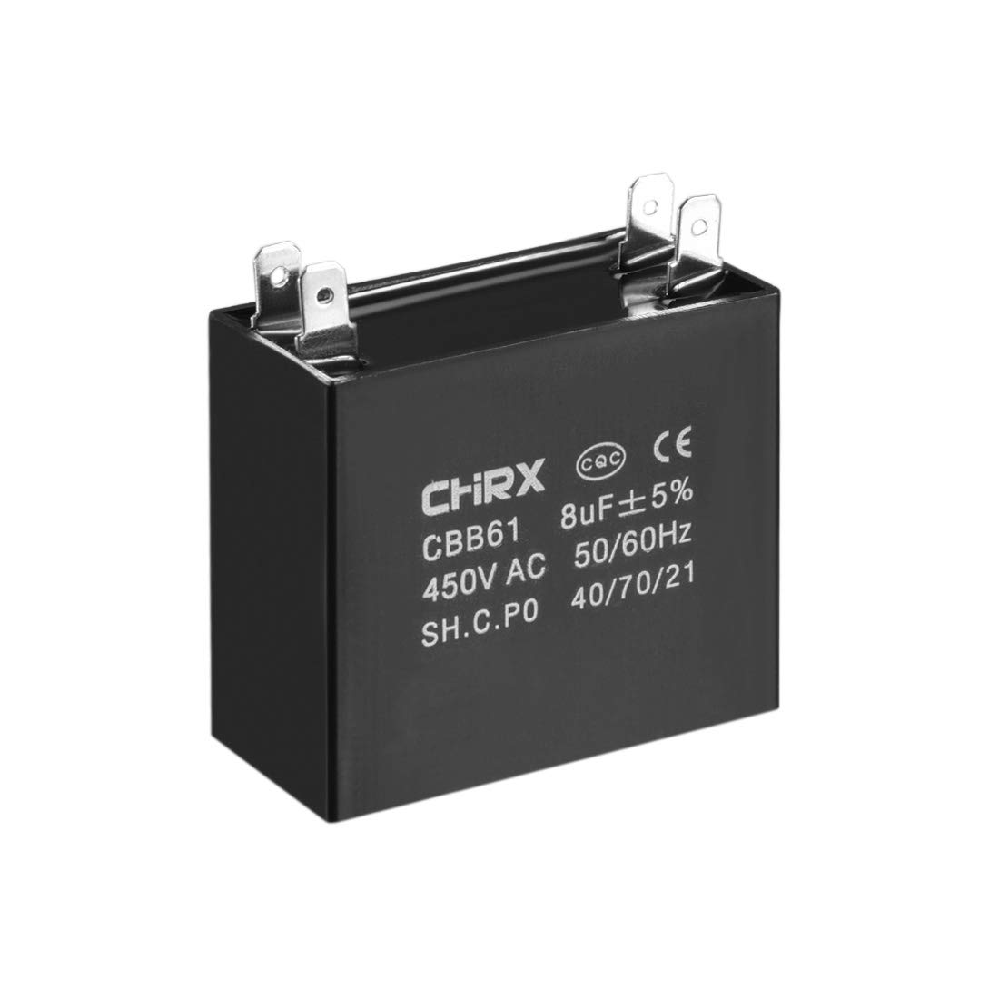 sourcing map CBB61 8uF 450V condensateur ventilateur plafond