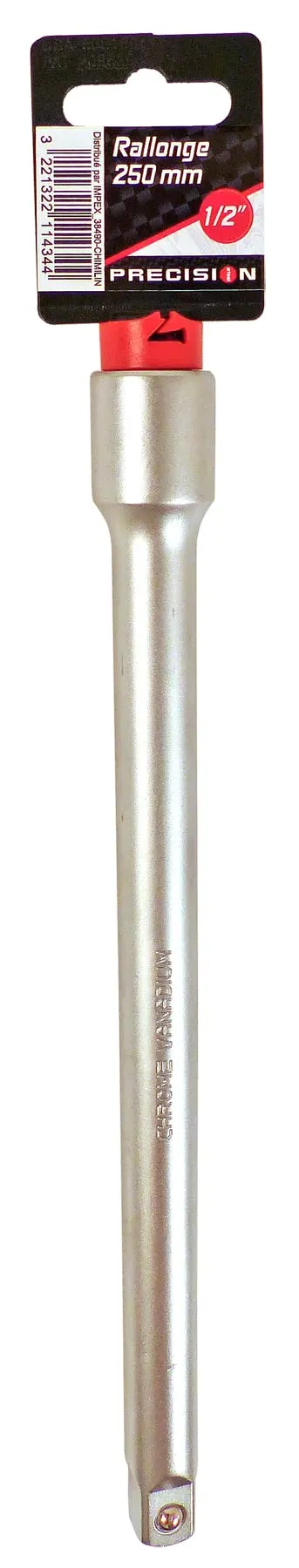 PRECISION STEEL Outillage à main rallonge cliquet 250 mm 1/2" chrome