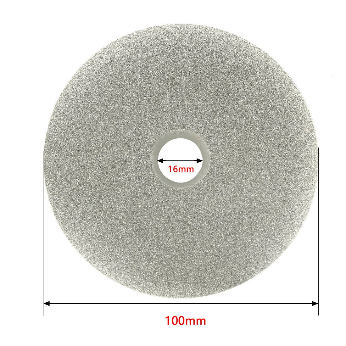 sourcingmap Disque Diamant Plat 100mm grain 400 pour polissage