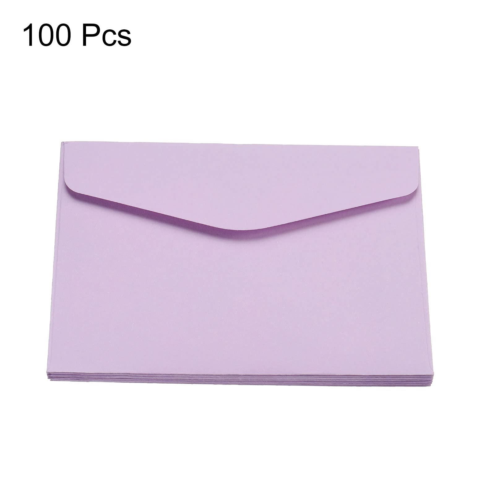 Sourcing Map 100 Mini Enveloppes papier violet clair 8,2x11,5