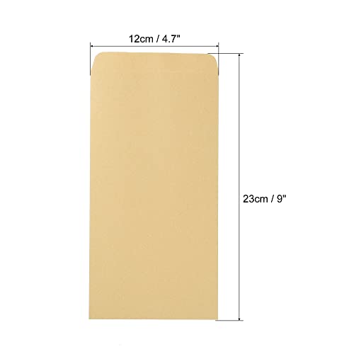 sourcing map #6 enveloppes jaunes 25 pièces autoadhésives 23x12 cm