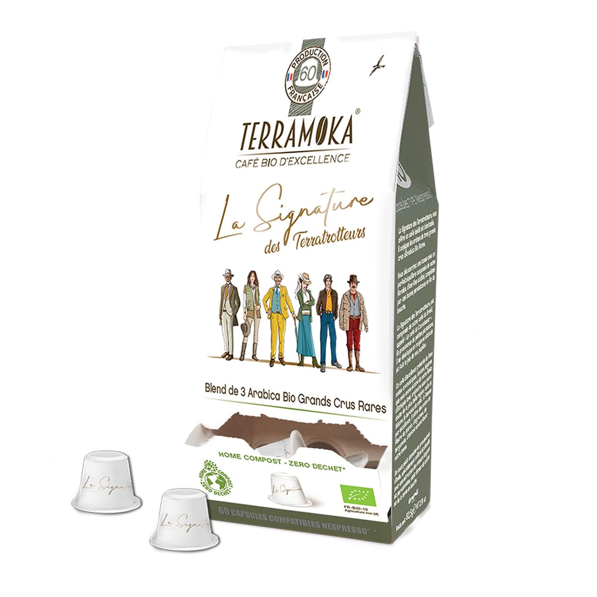 Terramoka La Signature Capsule café bio arabica 60 unités intense