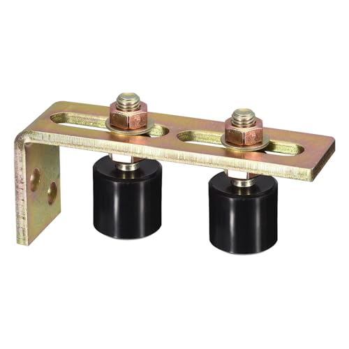 Sourcingmap Home & Garden guide rouleau portail nylon noir 40 mm