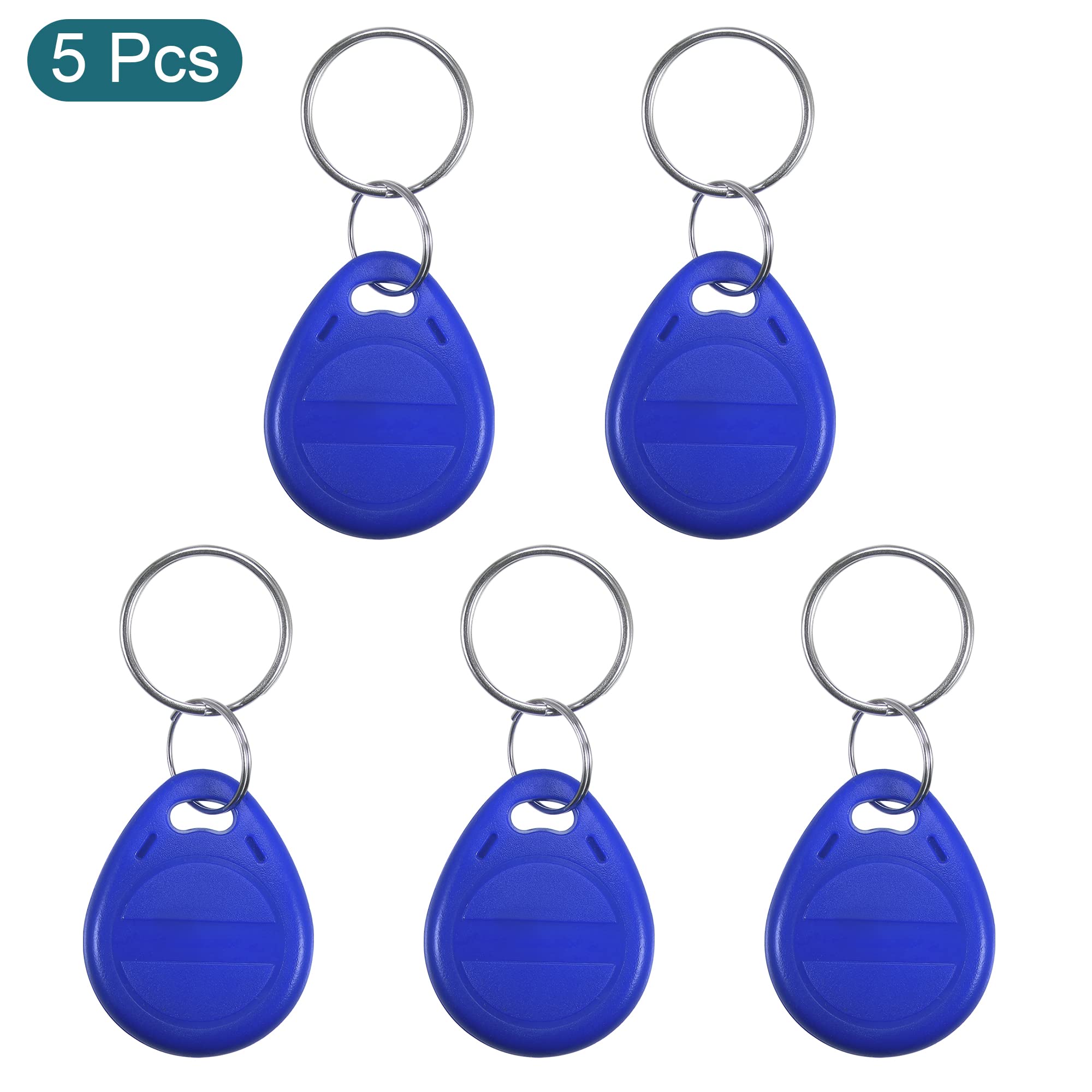 sourcing map Electronics porte-clés RFID 125KHz bleu lot 5 copiable