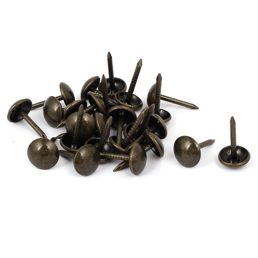 sourcingmap Home Clou tapissier 8x15mm noir bronzé lot de 25