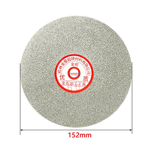 sourcing map Industrial meule diamant 6 pouces grain 60 disque plat