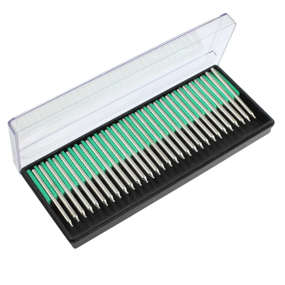 Sourcing Map Industrial pointe diamantée boule 1,5 mm x30 tige 3 mm