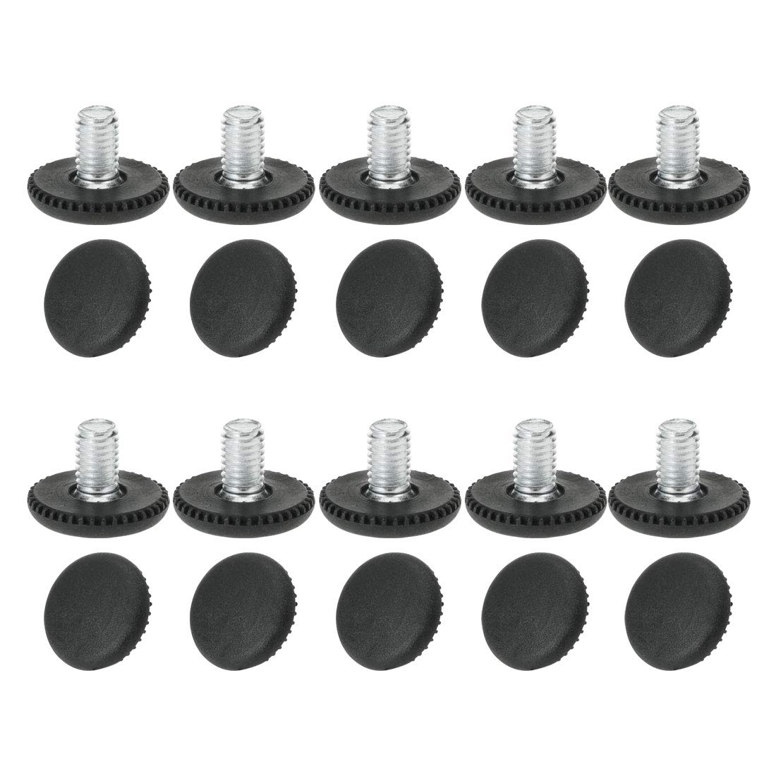 Sourcingmap Home M8 pied réglable meuble 25 mm lot 20