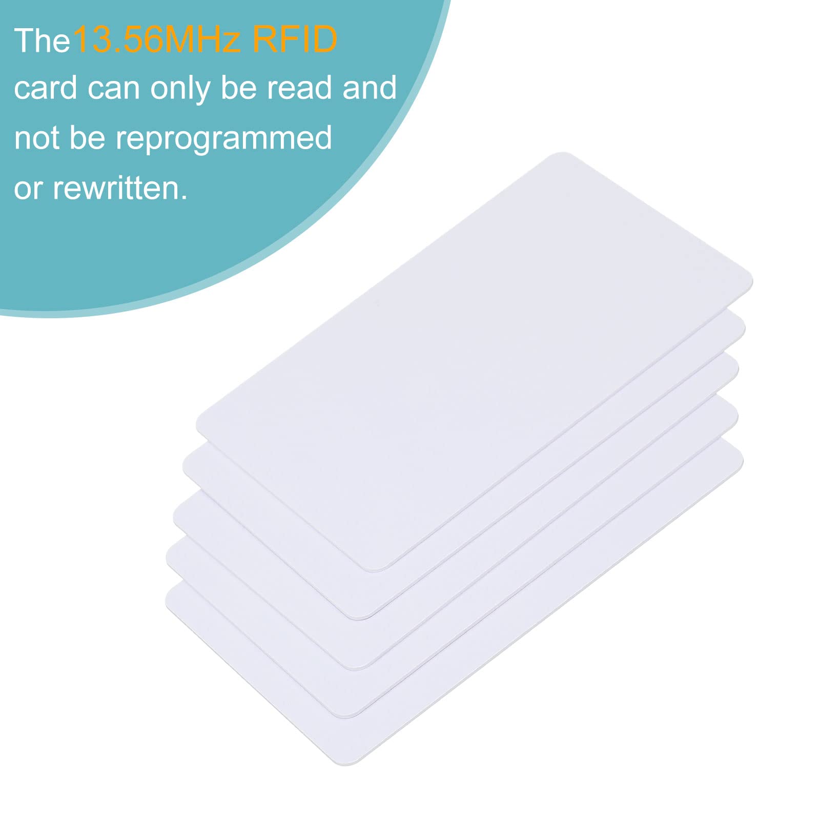 sourcing map carte RFID 13,56 MHz blanche lot 20