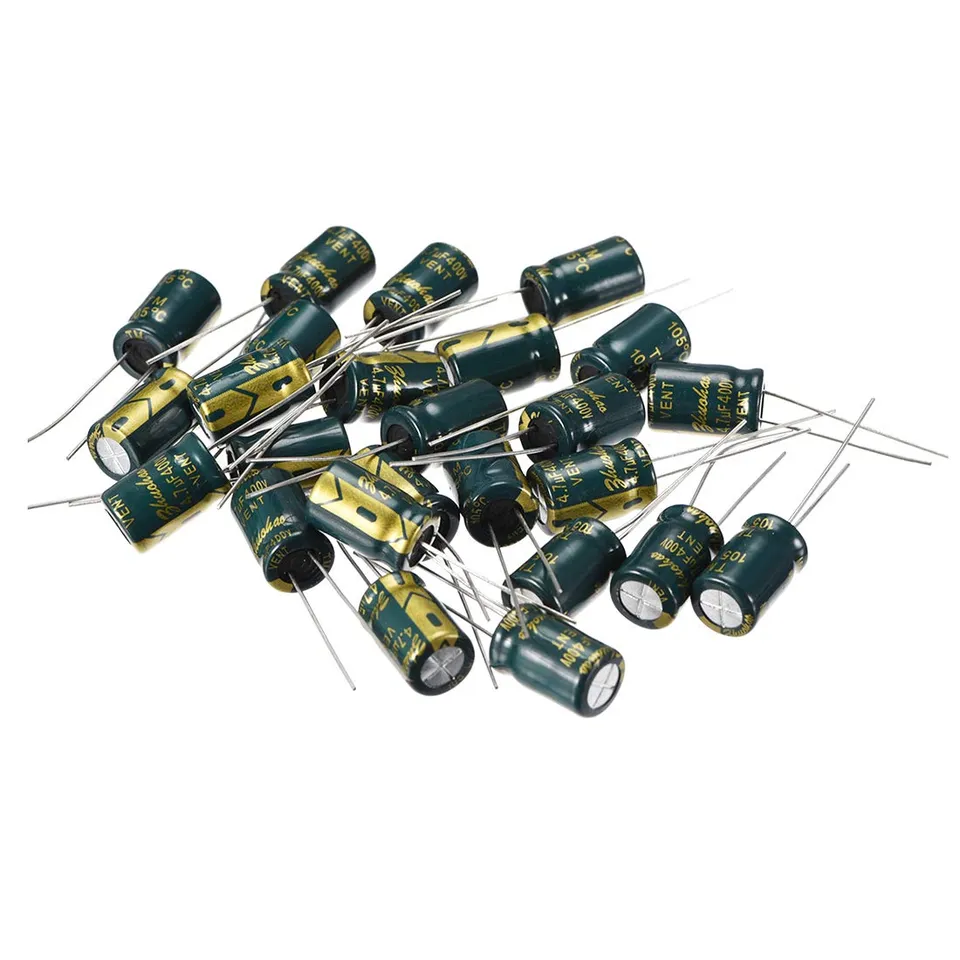 Sourcing Map Industrial condensateur 4.7uF 400V 8x12 mm lot 25