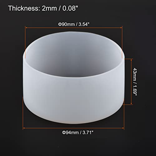 SOURCINGMAP Home & Garden protège-bouteille silicone translucide antichoc