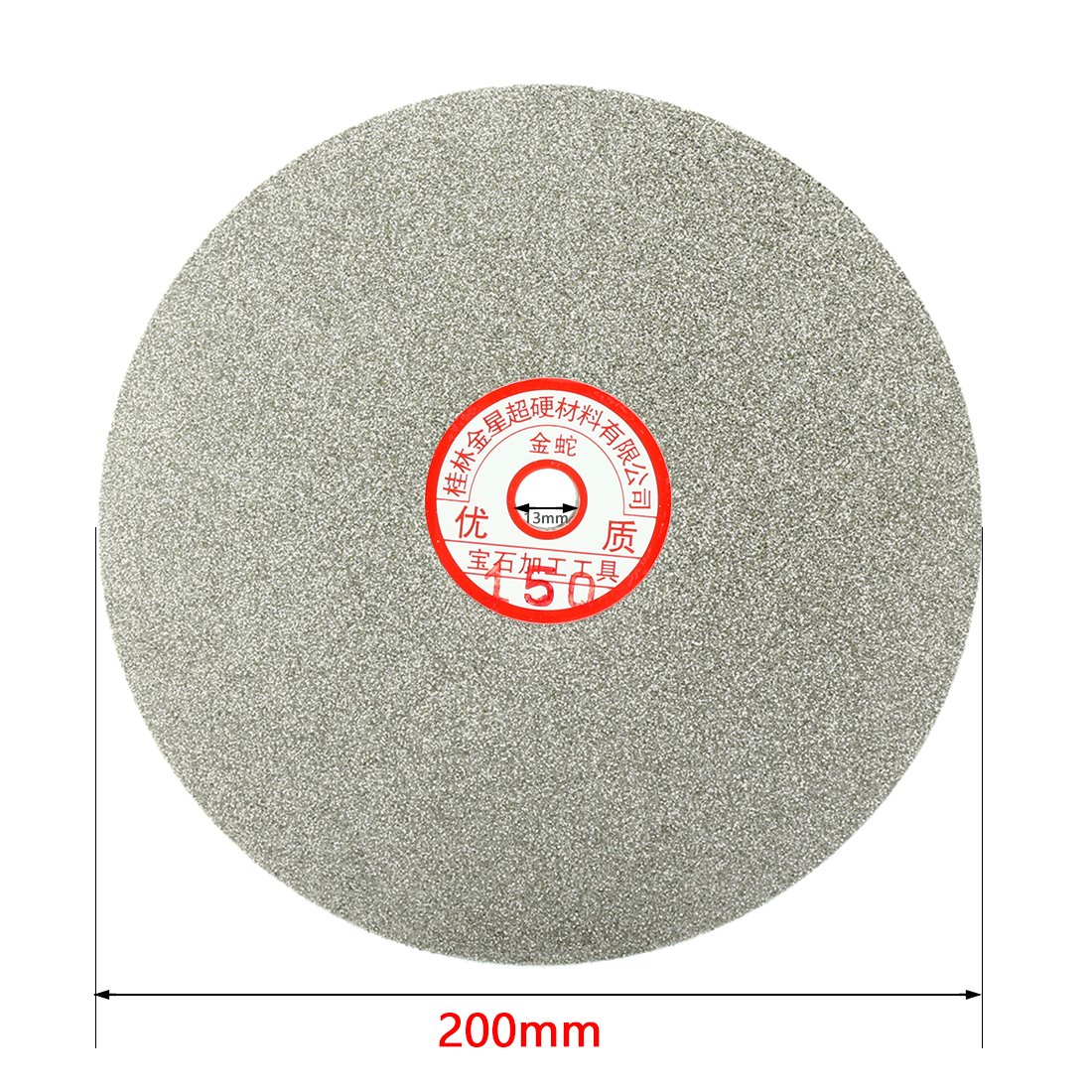 Sourcingmap Disque Diamant 200 mm Grain 150 Plat 8"