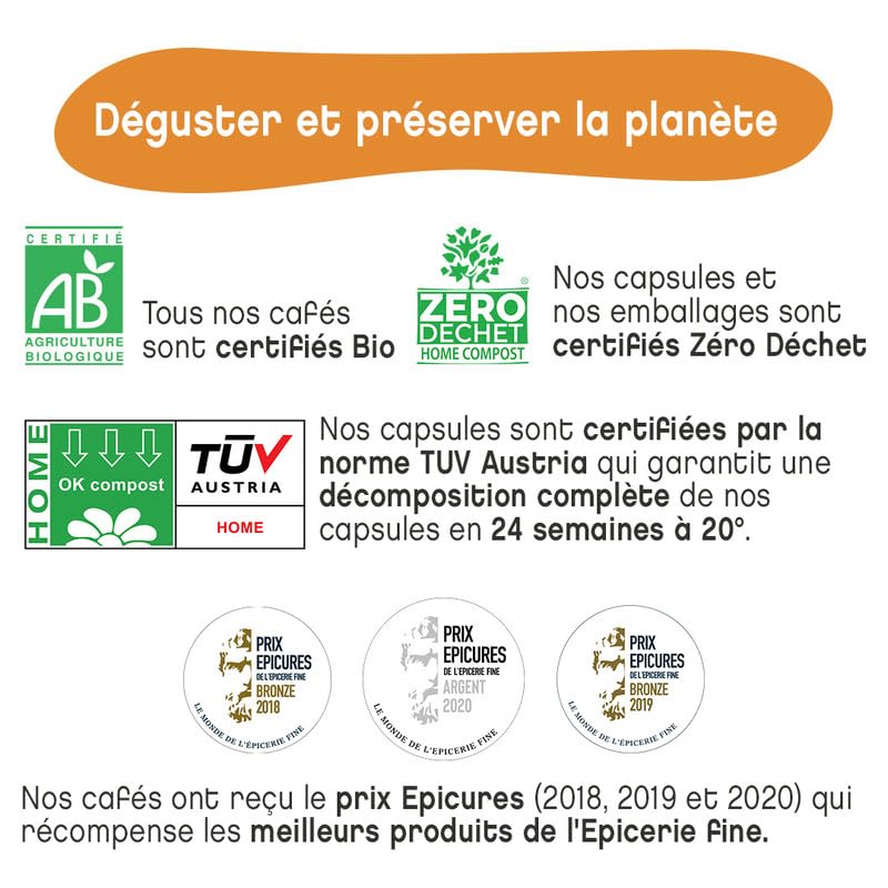 Terramoka Miss Kalinda capsules café bio arabica 300 corsé