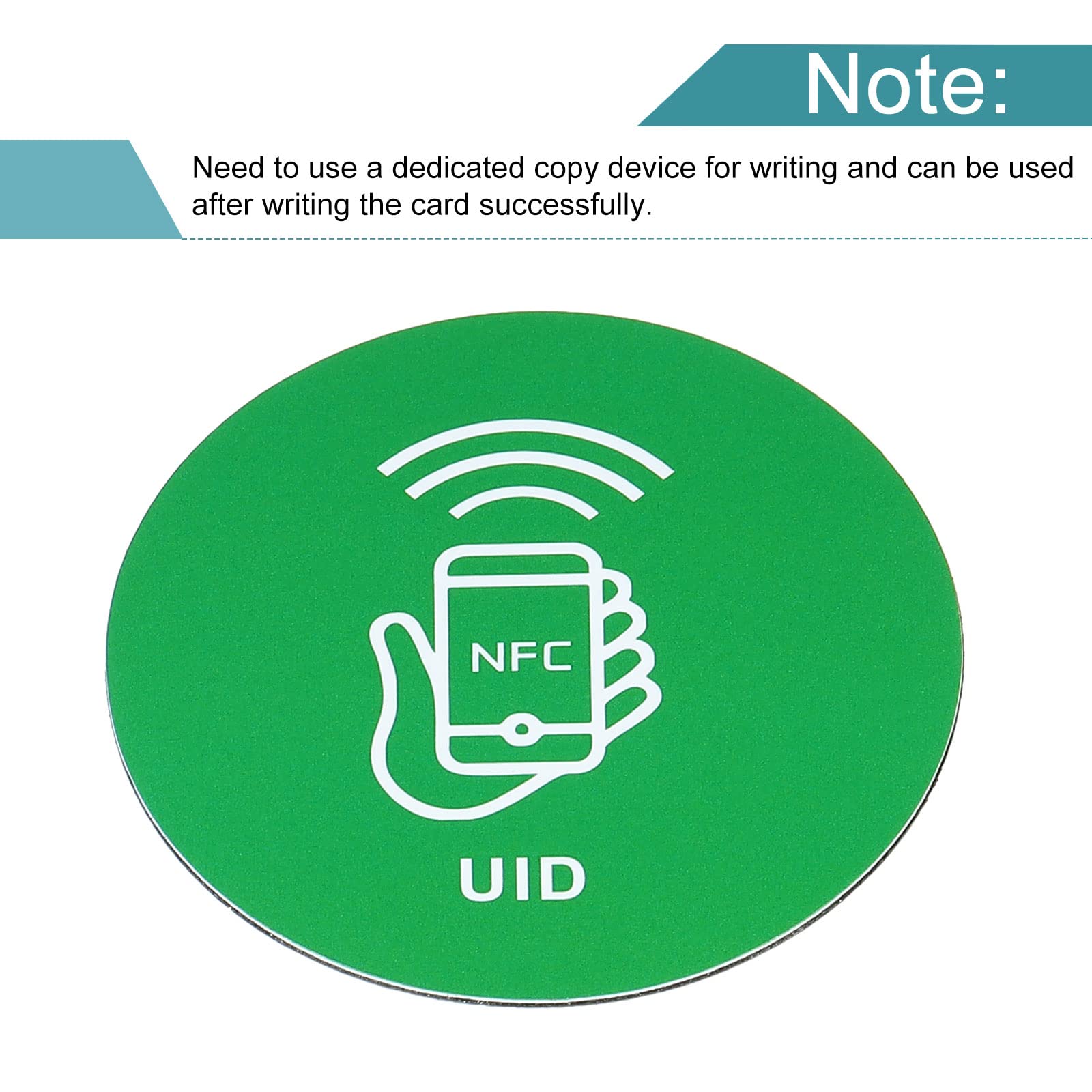 sourcingmap Office Étiquette NFC autocollant vert 13,56MHz lot 4
