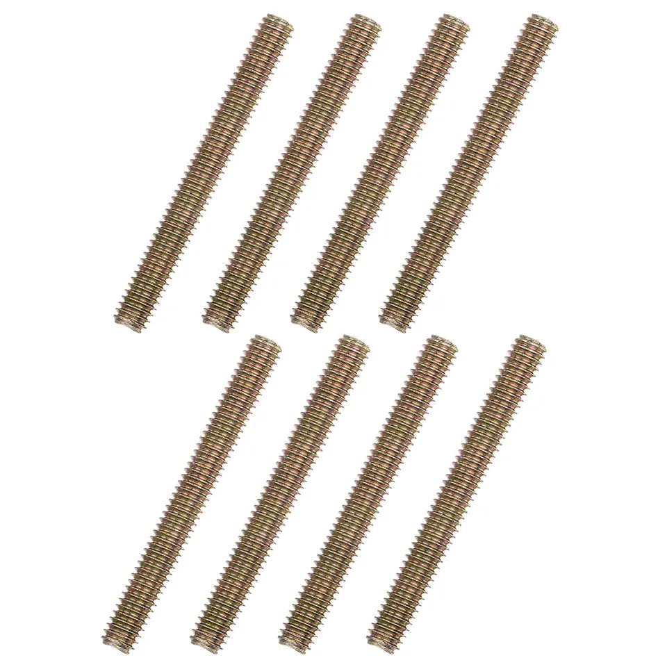 Sourcingmap 8 tiges filetées M8 3" acier zinc 5/16