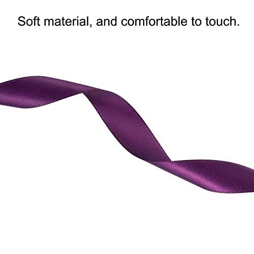 Sourcingmap Ruban Satin 20mm x 91,4m Violet Foncé Polyester
