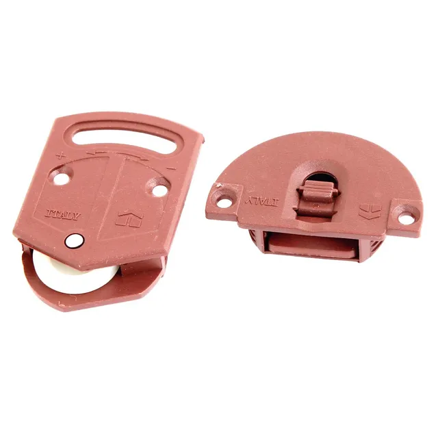 Sourcing Map Home & Garden Roulette Porte Coulissante 21mm Blanc