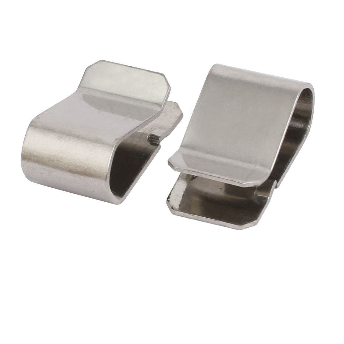 Sourcing Map clip U ressort inox 21,4mm 25 pcs argent